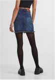 Urban Classics Ladies Heavy Mini Denim Skirt new dark blue washed