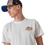 Tricou pentru bărbați New Era NBA Team Water Print LA Lakers T-shirt White