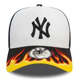 Capace New Era 9FORTY E-Frame MLB FLAME Trucker Cap Black White