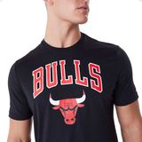 Tricou pentru bărbați New Era NBA Team Chicago Bulls Regular T-shirt Black