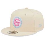 Capace New Era 9FIFTY MLB Pastel Patch Chicago Cubs Cream Beige snapback cap