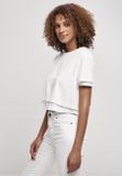 Urban Classics Ladies Full Double Layered Tee whitesand/white