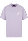 Urban Classics UC Weavy Logo Heavy Oversized Tee lilac