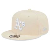 Capace New Era 9FIFTY MLB Pastel Patch Oakland Athletics Cream Beige snapback cap