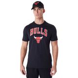 Tricou pentru bărbați New Era NBA Team Chicago Bulls Regular T-shirt Black