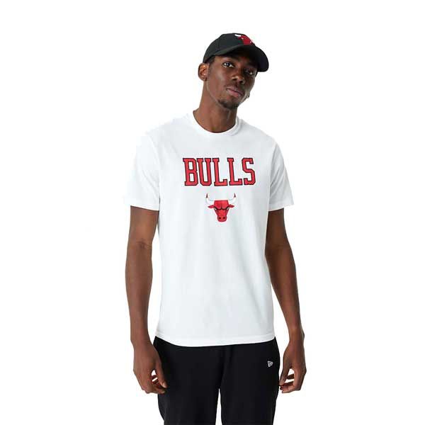 Tricou pentru bărbați New Era NBA Team Chicago Bulls T-shirt White