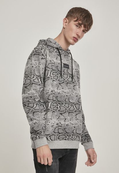 Mr. Tee Mister Tee Snake AOP Hoody grey