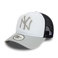 Capace New Era 940 New York Yankees MLB Logo Grey A-Frame Trucker Cap