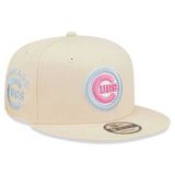 Capace New Era 9FIFTY MLB Pastel Patch Chicago Cubs Cream Beige snapback cap
