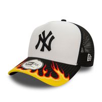 Capace New Era 9FORTY E-Frame MLB FLAME Trucker Cap Black White