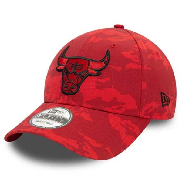 Capace New Era 9FORTY NBA Tonal Camo AOP Chicago Bulls Red