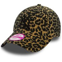 Femei Capace New Era 9Forty Womens League Essential NY Yankees Leopard Brown Adjustable cap